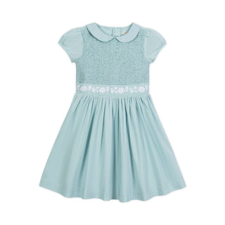 Organic Puff Sleeve Smocked Party Dress