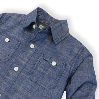 BOYS Blue Chambray Organic Chambray Shirt