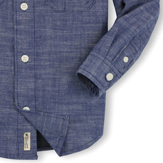 BOYS Blue Chambray Organic Chambray Shirt