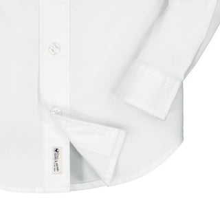 BOYS White Organic Stretch Poplin Shirt