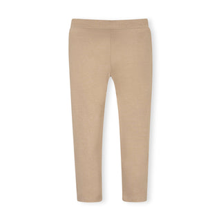 GIRLS Camel Heather Button Cuff Ponte Pant
