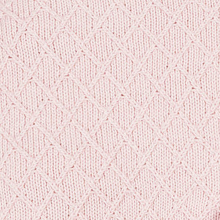 LAYETTE Pale Pink Ruffle Organic Ruffle Edge Baby Blanket