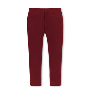 GIRLS Oxblood Button Cuff Ponte Pant