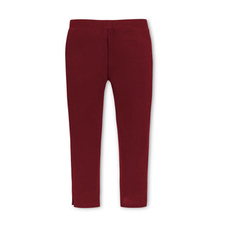 GIRLS Oxblood Button Cuff Ponte Pant