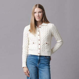 Organic Collared Cardigan