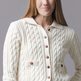 Organic Collared Cardigan