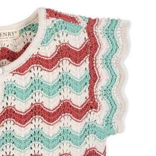 GIRLS Tidal Wiggle Organic Flutter Sleeve Sweater Top