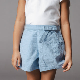 GIRLS Bluebell Organic Seersucker Pull-On Short