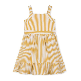 GIRLS Sunny Stripe Organic Knit Tank Sundress with Flounce