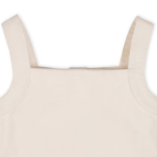GIRLS Bluebell and Natural Organic Knit Tank Sundress with Flounce