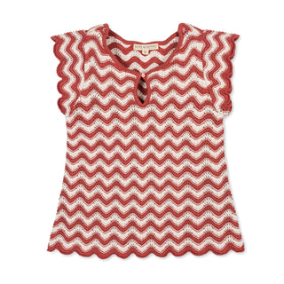 WOMENS Tidal Wiggle Organic Flutter Sleeve Sweater Top