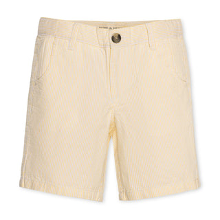 BOYS Yellow Seersucker Organic Seersucker Short