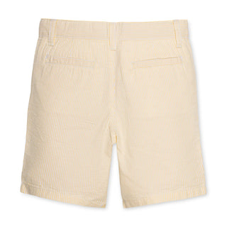 BOYS Yellow Seersucker Organic Seersucker Short