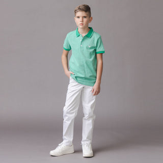 BOYS White Organic Skinny Stretch Chino