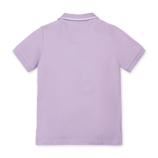 BOYS Lavender Organic Pique Polo