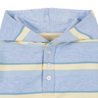 BOYS Sunlit Multi Stripe Organic French Terry Henley Hoodie
