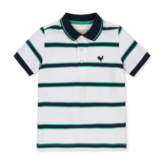 BOYS Pickleball Stripe Organic Jersey Polo