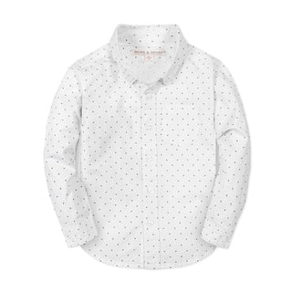 BOYS Delft Dot Seersucker Organic Seersucker Shirt
