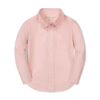 BOYS Tonal Rose Seersucker Organic Seersucker Shirt