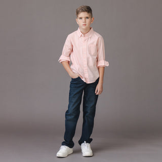 BOYS Tonal Rose Seersucker Organic Seersucker Shirt