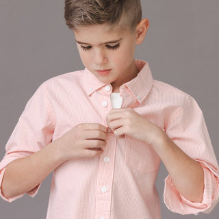 BOYS Tonal Rose Seersucker Organic Seersucker Shirt