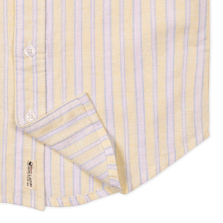 BOYS Sunlit Stripe Linen Short Sleeve Shirt