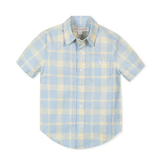 Hope & Henry Boys Linen Short Sleeve Shirt - Sunlit Plaid Hope & Henry Boys Linen Short Sleeve Shirt - Sunlit Plaid