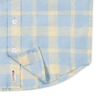 BOYS Sunlit Plaid Linen Short Sleeve Shirt