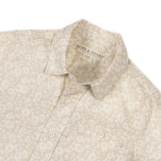 BOYS Sandy Floral Linen Short Sleeve Shirt