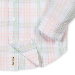 BOYS Chateau Plaid Organic Stretch Poplin Shirt