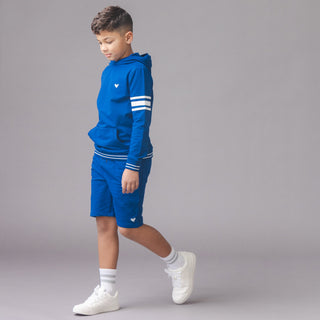 BOYS Bold Blue Organic French Terry Pull-On Short