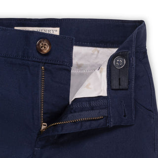 BOYS Navy Linen Linen Short