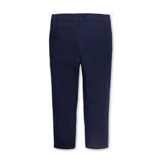 BOYS Navy Linen Linen Suit Pant