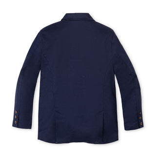 BOYS Navy Linen Linen Suit Jacket