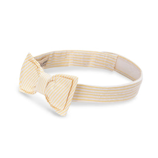 BOYS Yellow Seersucker Seersucker Bow Tie