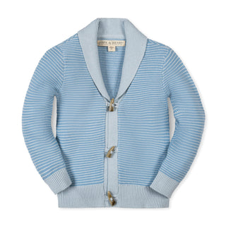 BOYS Bluebell Organic Shawl Collar Cardigan