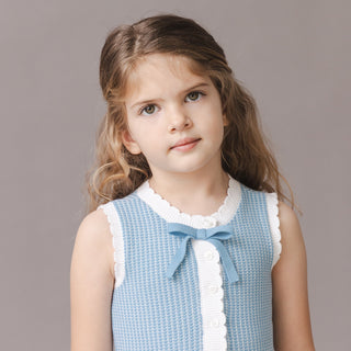 Hope & Henry Girls' Organic Button Front Tank Sweater Dress, Bluebell, 2T Hope & Henry Girls' Organic Button Front Tank Sweater Dress, Bluebell, 2T