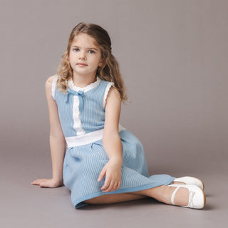 GIRLS Bluebell Organic Button Front Tank Sweater Dress