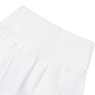 GIRLS White Organic French Terry Skort