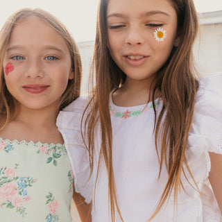 GIRLS Chateau Floral Organic Sleeveless Sateen Party Dress