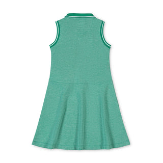 GIRLS Kelly Green Organic Pique Polo Dress