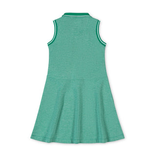 GIRLS Kelly Green Organic Pique Polo Dress