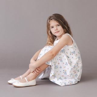 GIRLS Sunlit Multi Floral Organic Knit Tank Dress