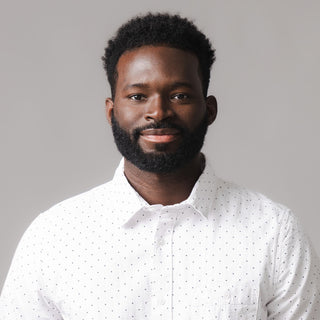 MENS Delft Dot Seersucker Organic Short Sleeve Seersucker Shirt