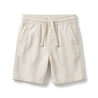 BOYS Natural Organic Seersucker Relaxed Pull-On Short