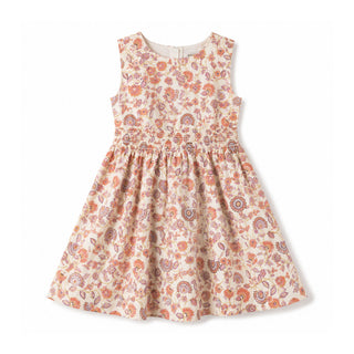 GIRLS Desert Floral Linen Open Back Sundress