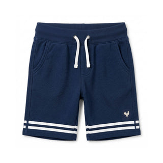 BOYS Navy Organic Fleece Pull-On Short