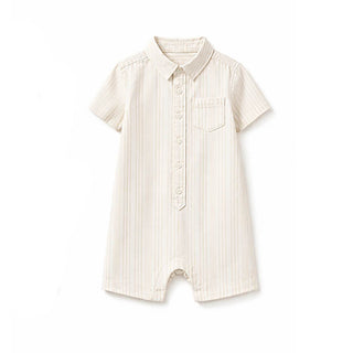 LAYETTE Natural Organic Seersucker Shortie Romper