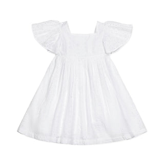 Flutter Sleeve Organic Empire Dress - Baby