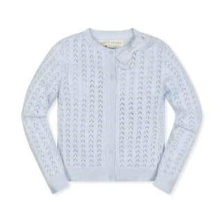 Patrice Pointelle Button Cardigan